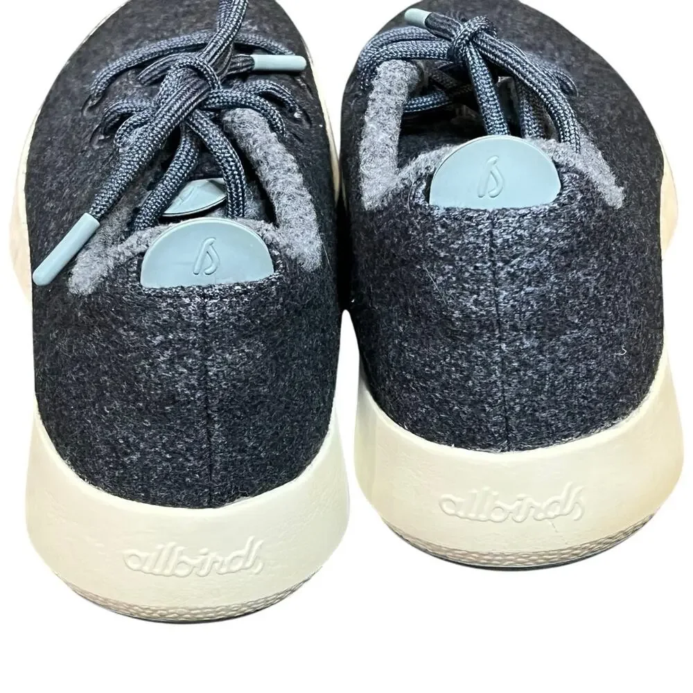 Allbirds Sneakers Mens 10 Blue Wool Runner Mizzle Water Repellent Athletic Shoes